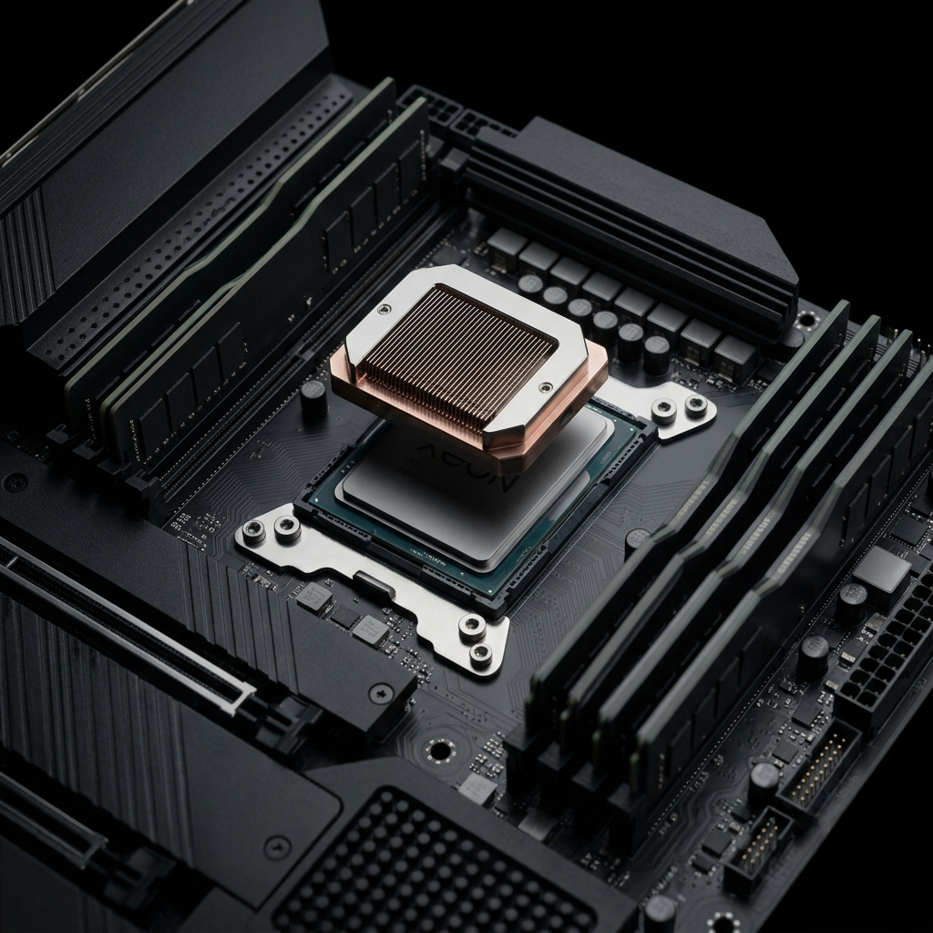 Processor liquid cooling block
